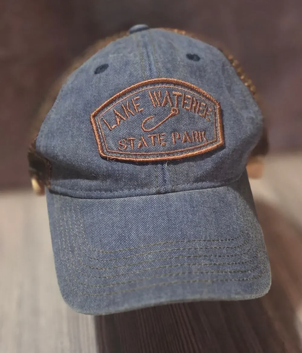 Lake Wateree State Park Trucker Hat Snapback Fishing Embroidered Adjustable Cap